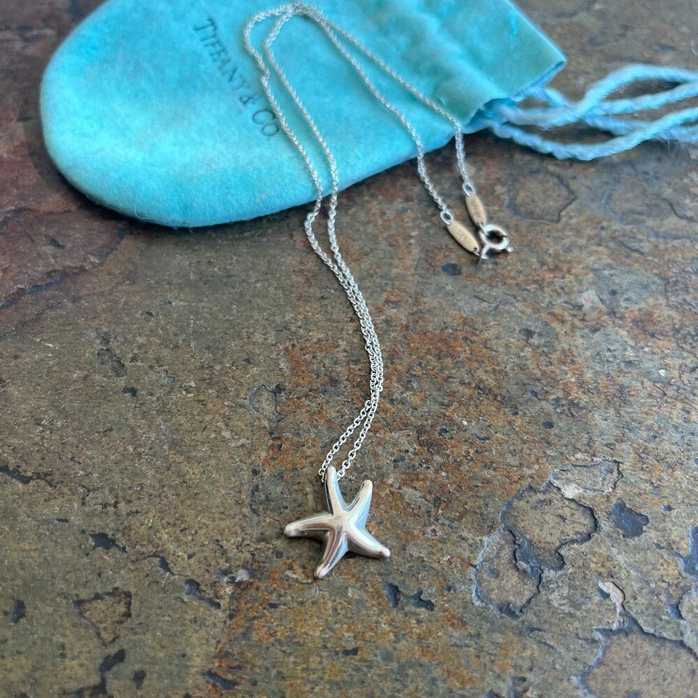 Tiffany Starfish Pendant Necklace by Elsa Peretti